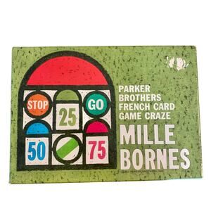 Parker Brothers MILLE BORNES Vintage Card Game 1962 Complete